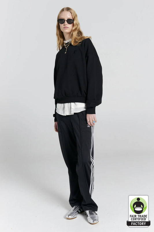 KAREN WALKER // Runaway Girl Crewneck BLACK