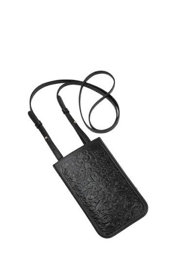 Filigree Phone Pouch BLACK