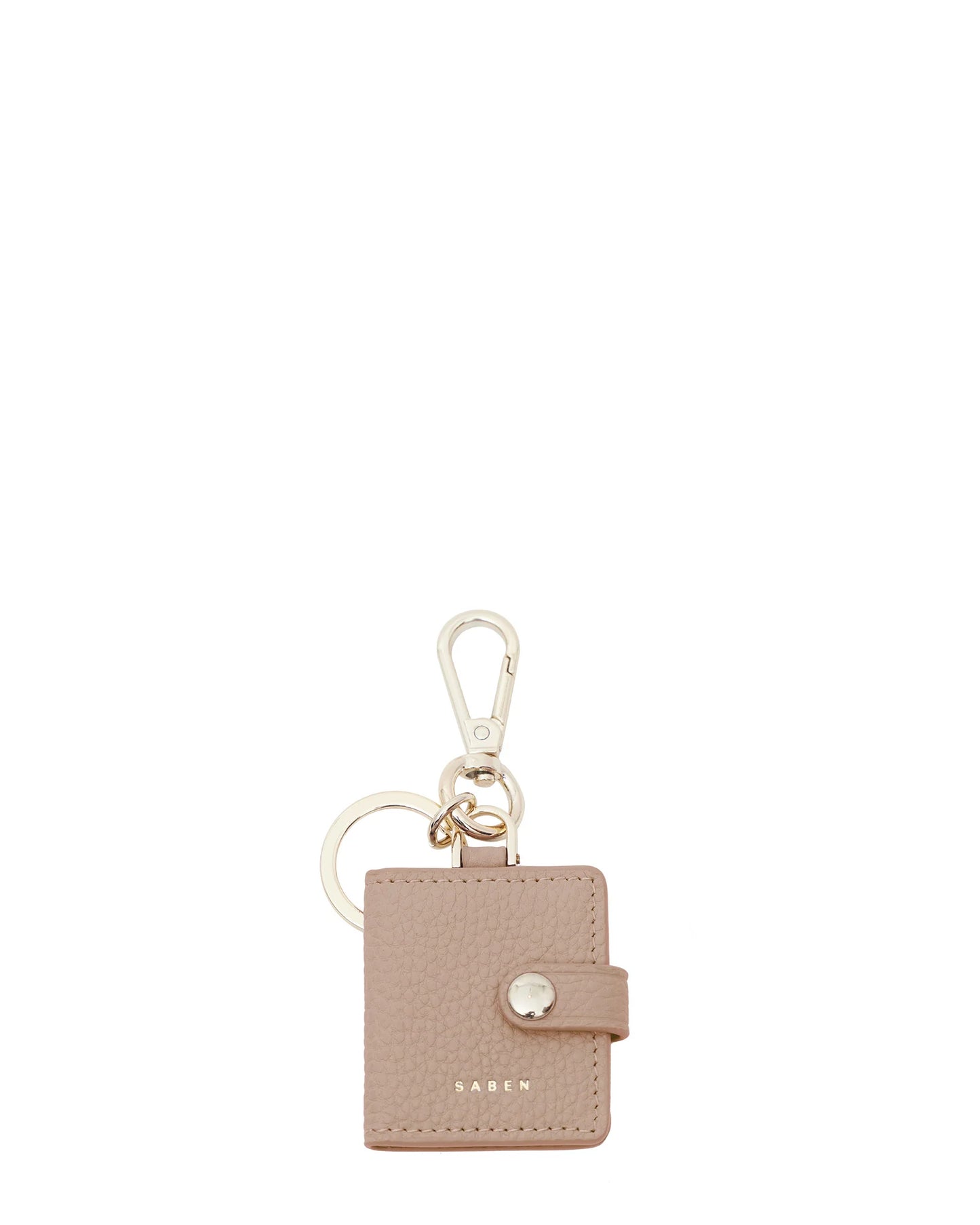 SABEN // Charm Keyring Photo Locket TAUPE