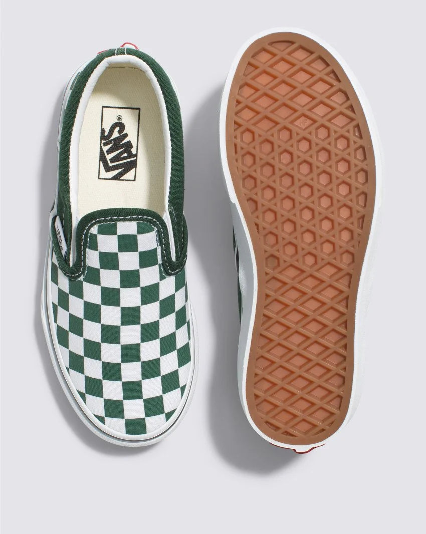 VANS // Kids Classic Slip-On CHECKERBOARD MOUNTAIN VIEW