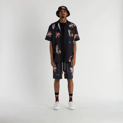 CRATE // Koi Fish Swim Shorts BLACK