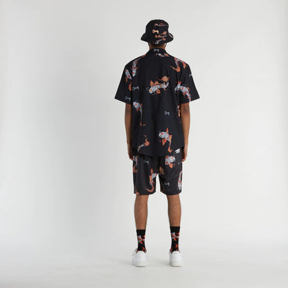 CRATE // Koi Fish Swim Shorts BLACK