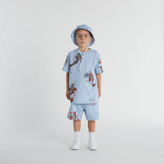 CRATE KIDS // Swim Shorts KOI FISH POWDER BLUE