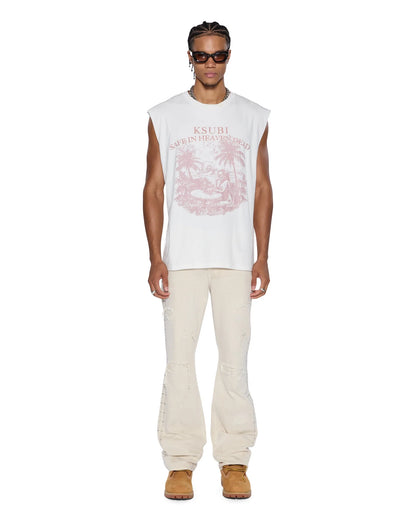 KSUBI // Paradiso Cut Off Tee VINTAGE WHITE