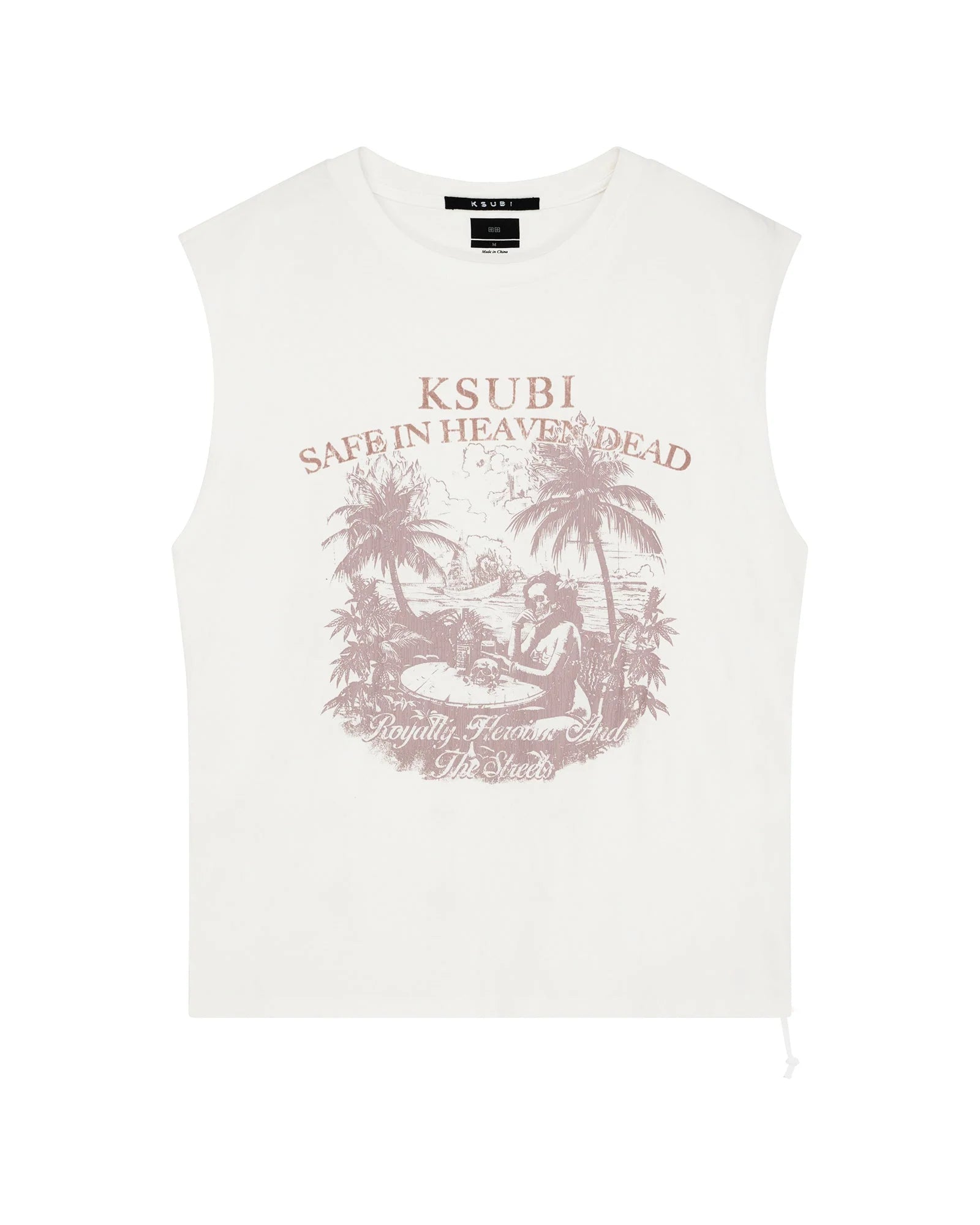 KSUBI // Paradiso Cut Off Tee VINTAGE WHITE