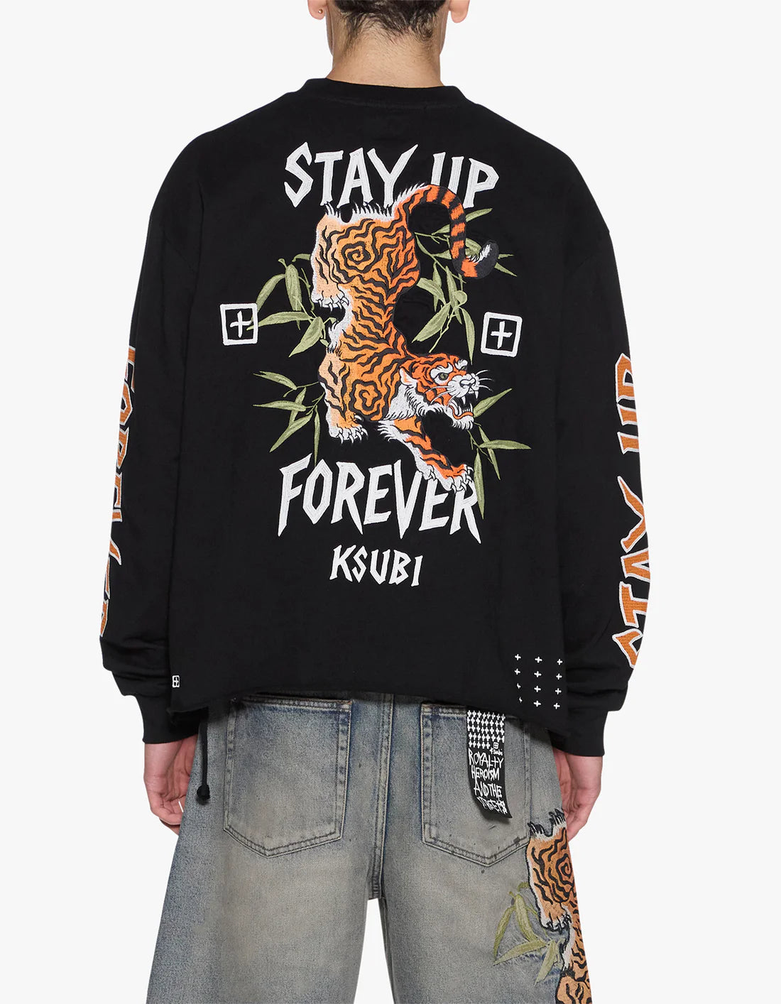 Stay Up EKCESS L/S Tee JET BLACK