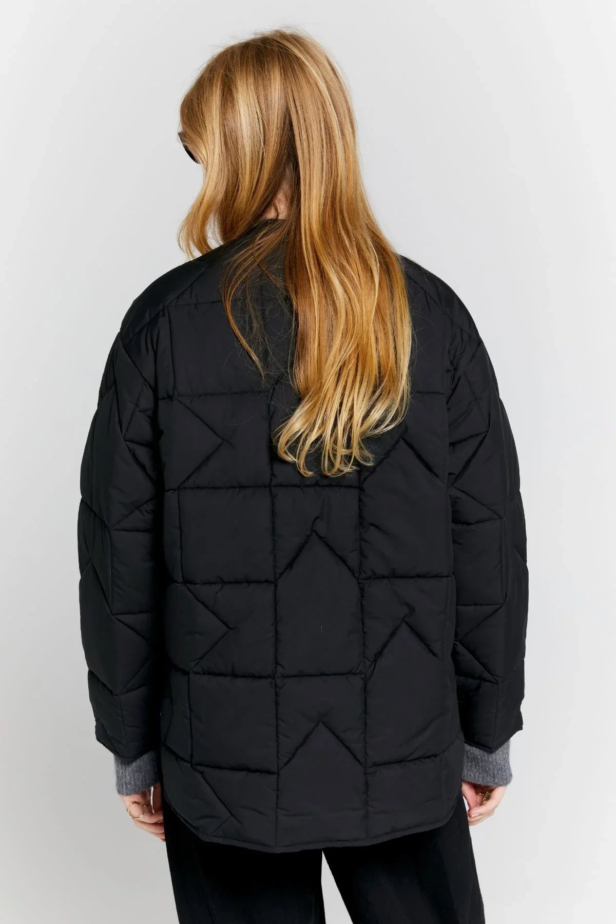 KAREN WALKER // Quilted Monogram Jacket BLACK