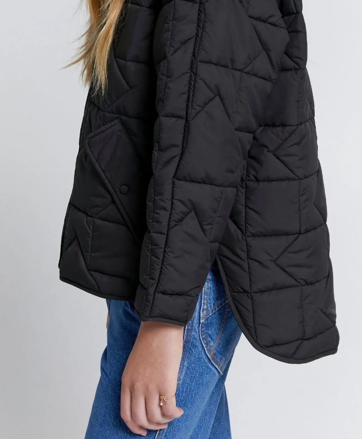 KAREN WALKER // Quilted Monogram Jacket BLACK