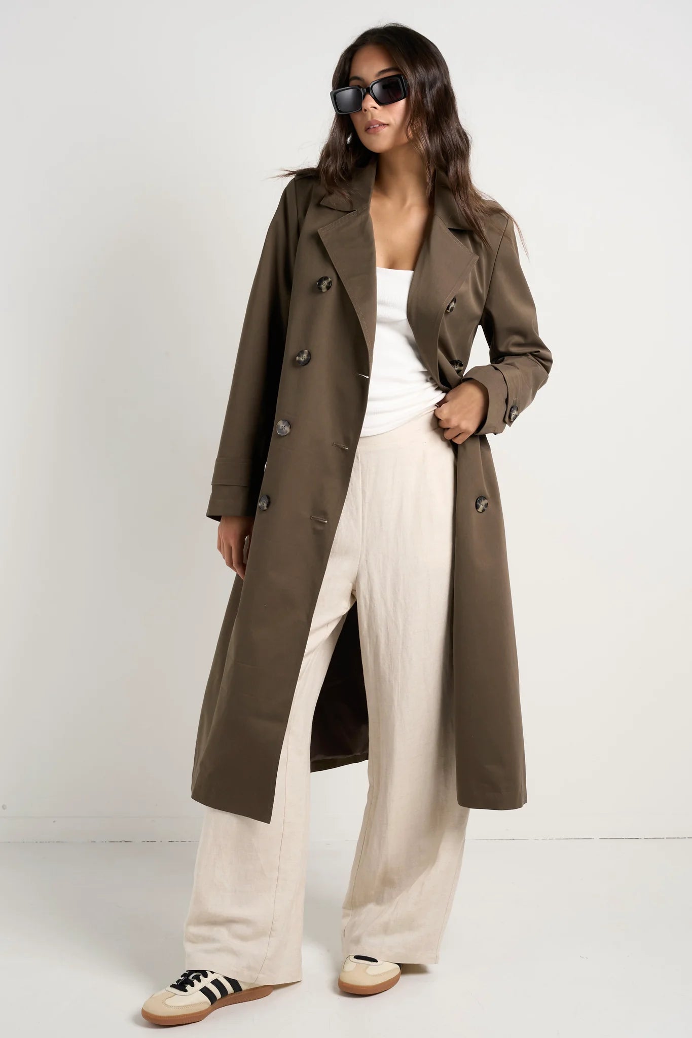 STORIES BE TOLD // Kensington Khaki Trench Coat KHAKI