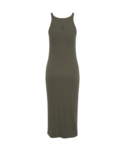 ONE TEASPOON // Rib Singlet Midi Dress KHAKI