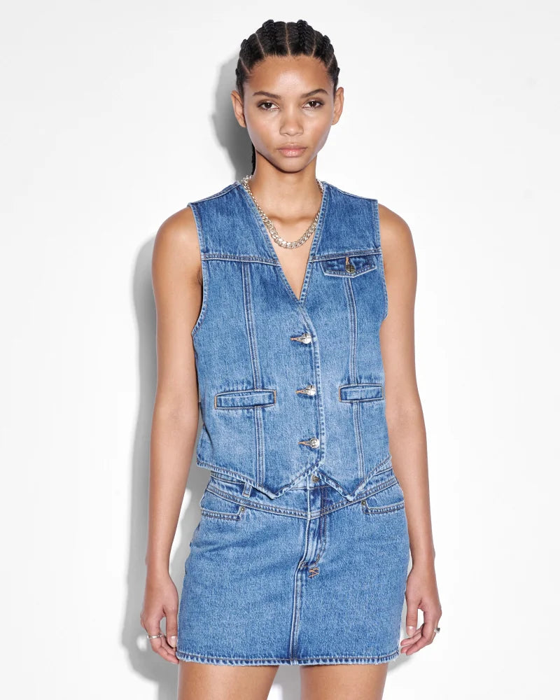 KSUBI // Vagabond Waistcoat Heritage DENIM