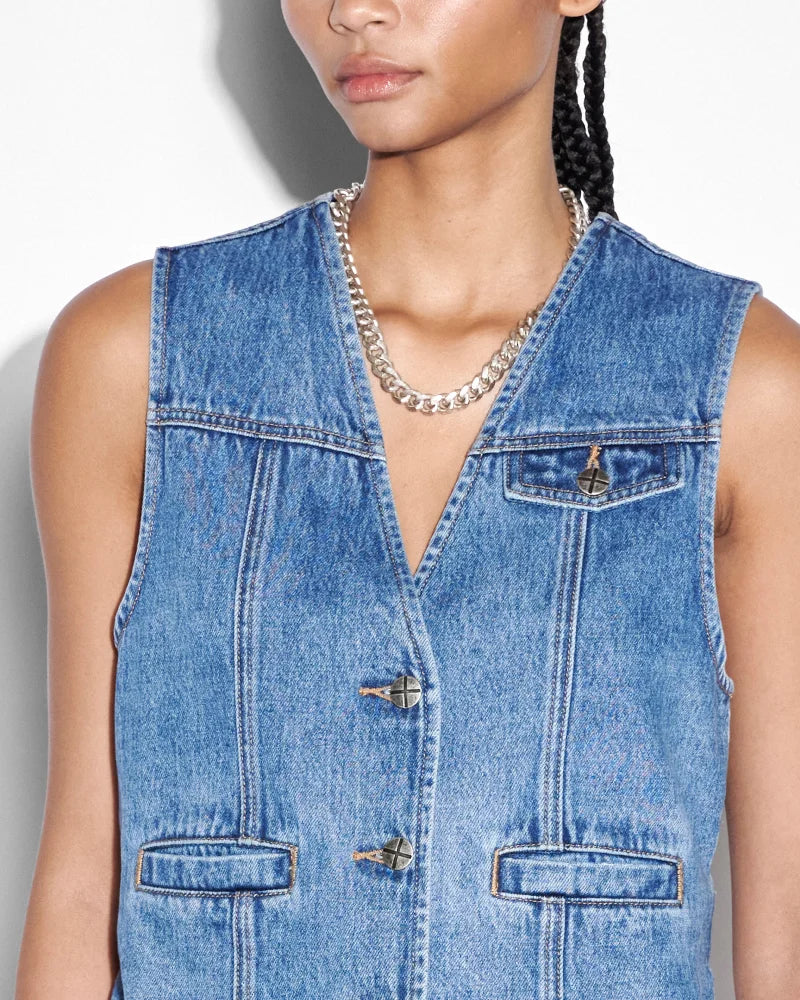KSUBI // Vagabond Waistcoat Heritage DENIM