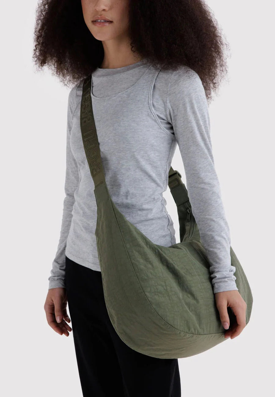 LARGE Nylon Crescent Bag CAPER