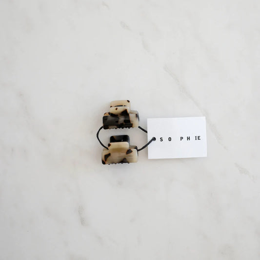 S O P H I E // Claw Clips Mini LIGHT TORT