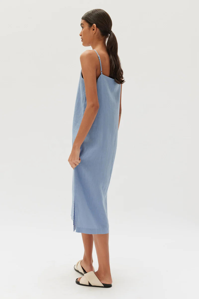 ASSEMBLY LABEL // Linen Slip Dress POOL
