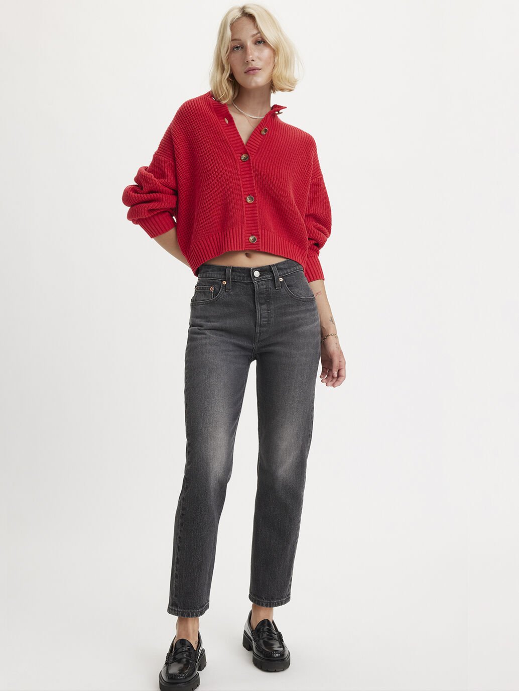 LEVIS // 501 Crop Jeans LONG LIVE THE QUEEN