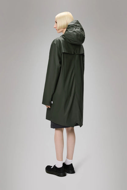 RAINS // UNISEX Long Jacket GREEN