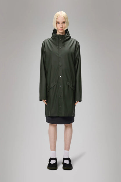 RAINS // UNISEX Long Jacket GREEN