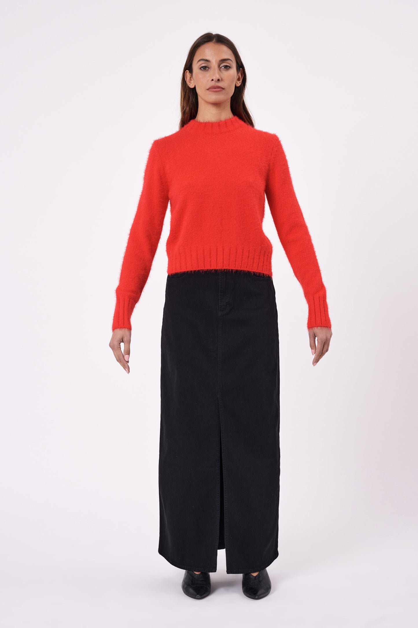 NEUW // Darcy Maxi Skirt Luxe JET BLACK