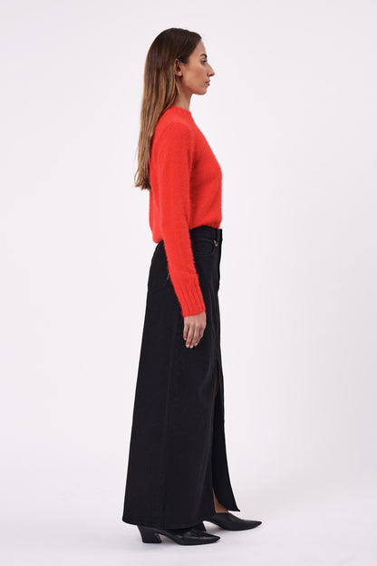 NEUW // Darcy Maxi Skirt Luxe JET BLACK