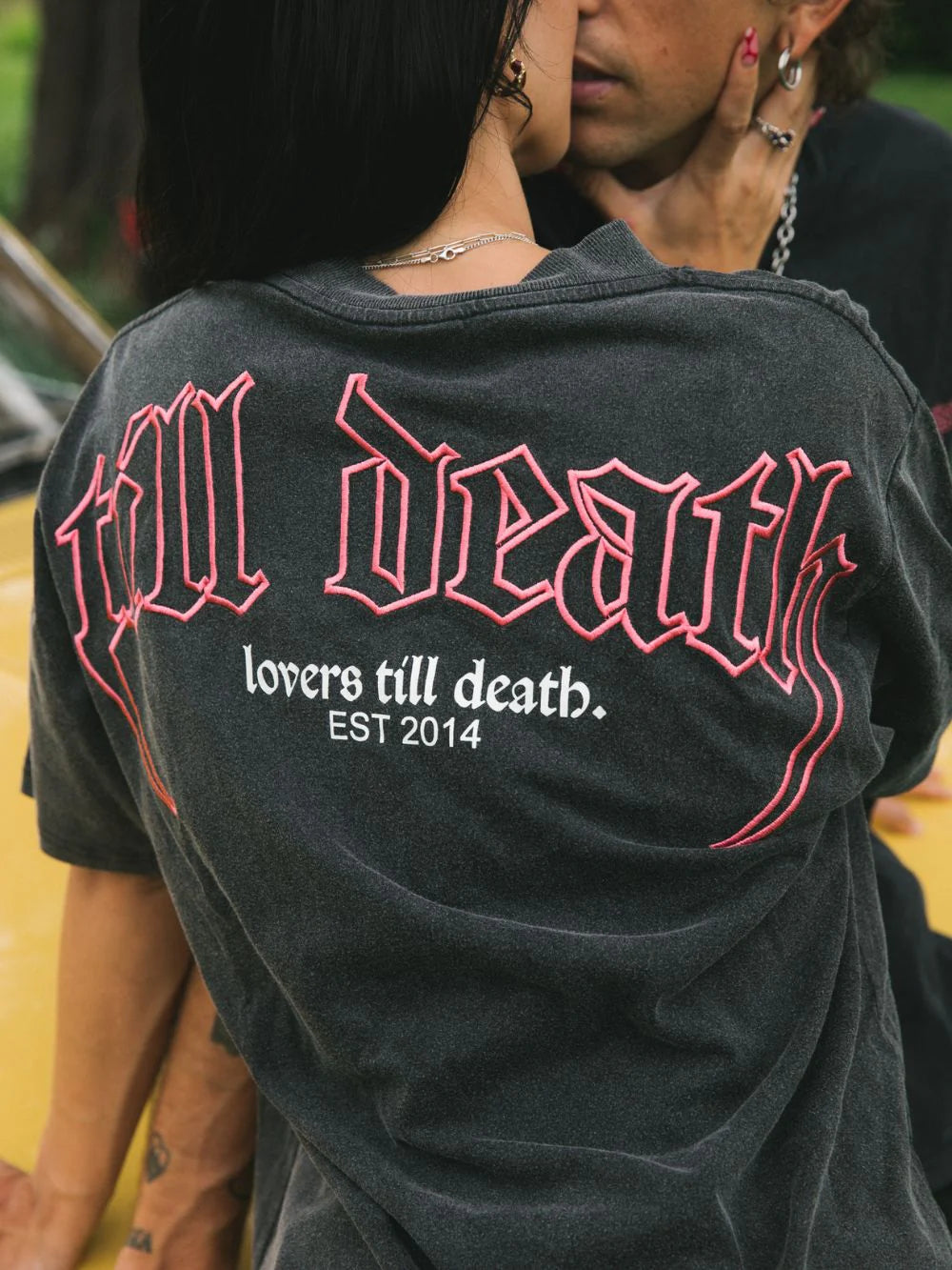 BILLY BONES // Lovers Steeze Tee WASHED BLACK