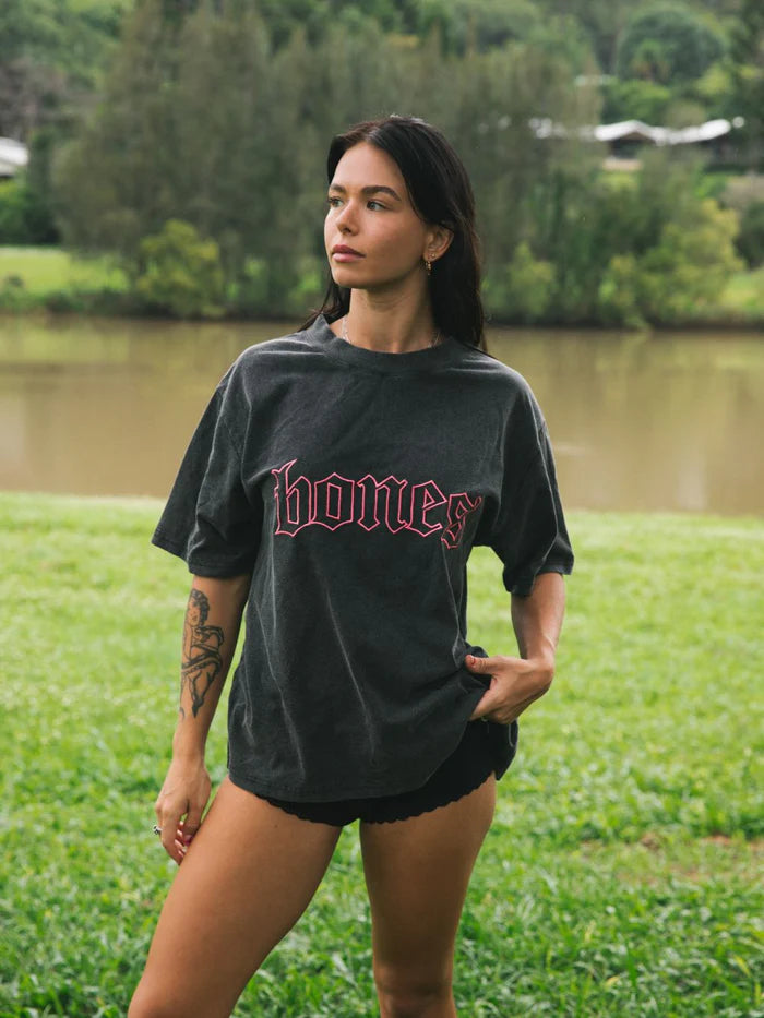 BILLY BONES // Lovers Steeze Tee WASHED BLACK