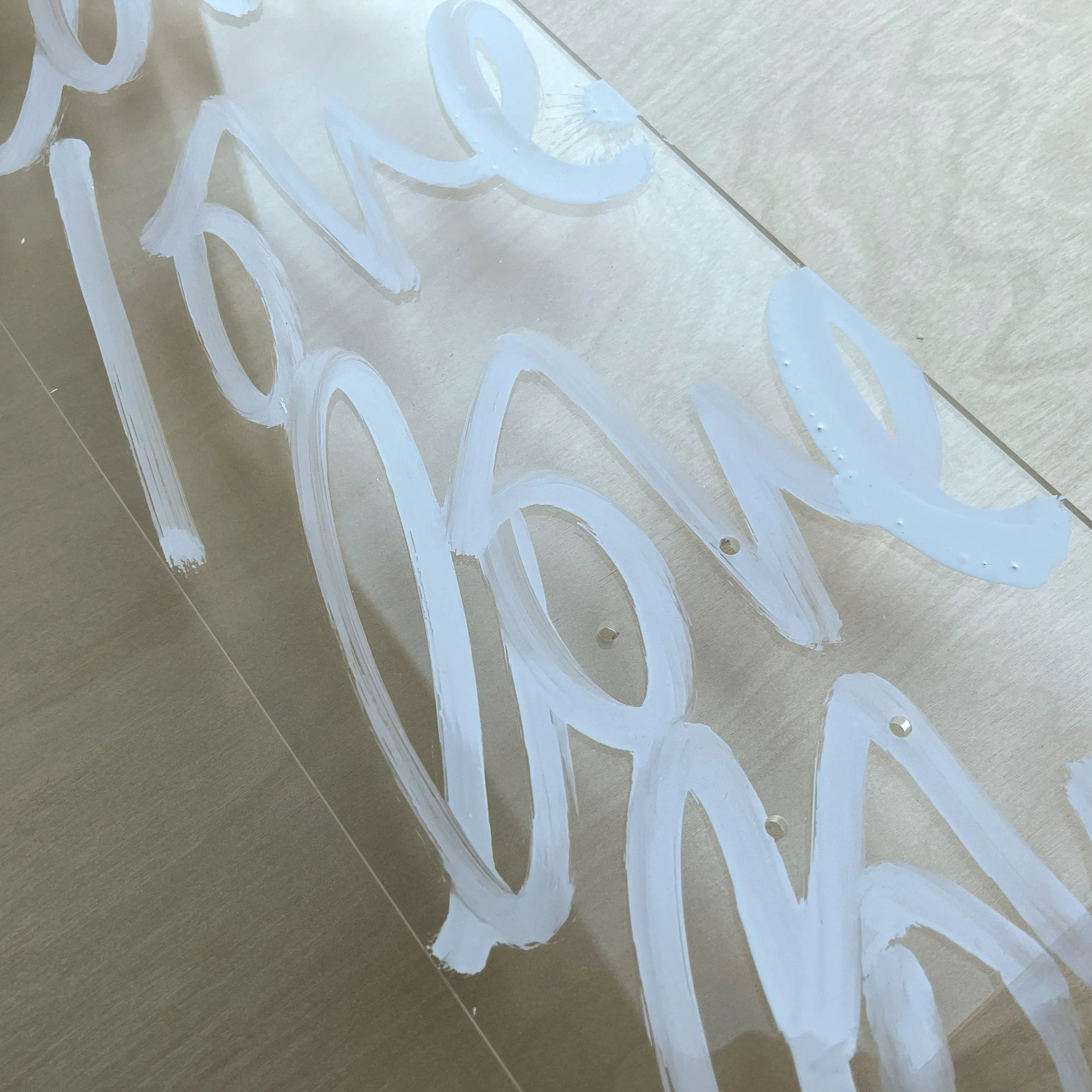 BLACKLIST // Love Acrylic Skateboard WHITE