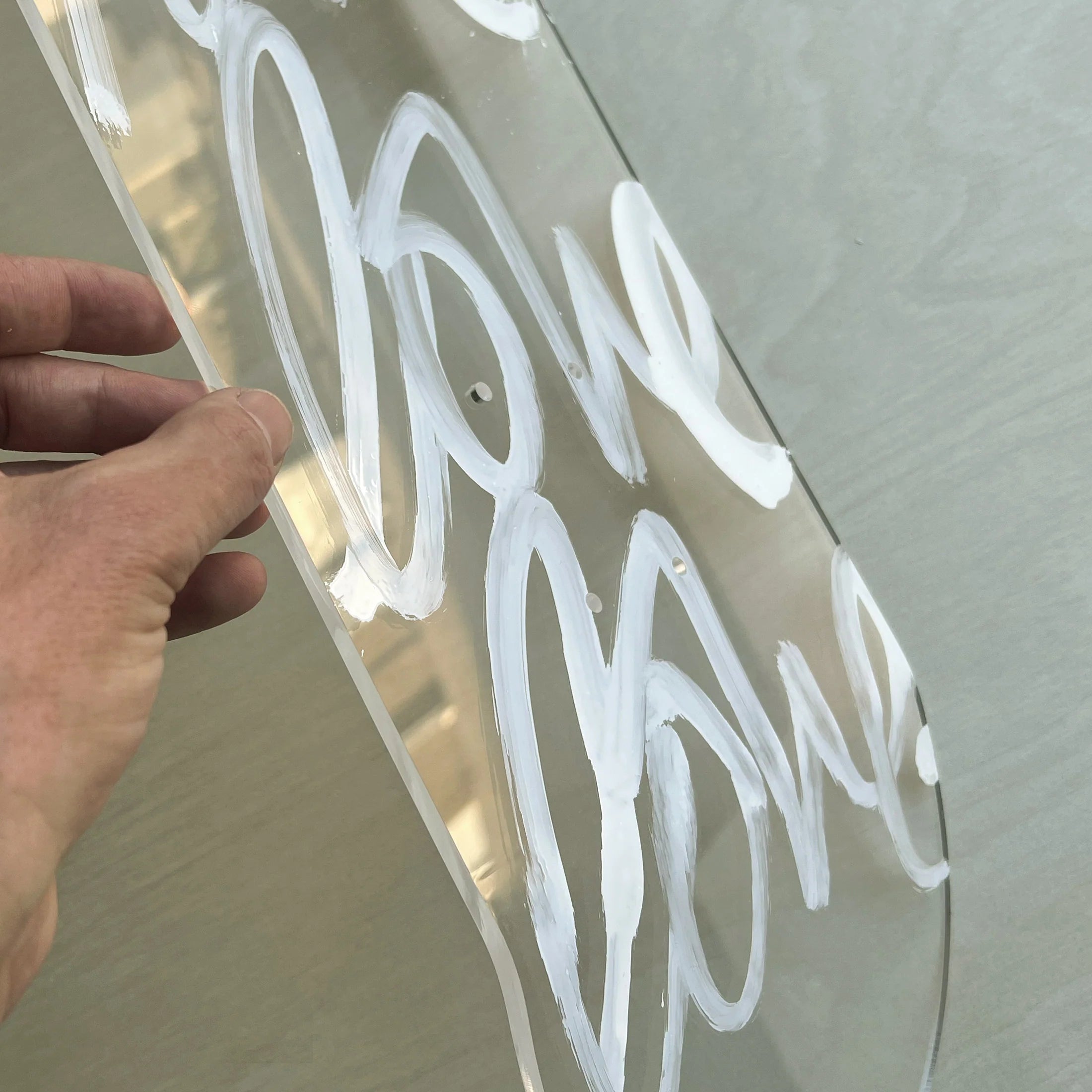 BLACKLIST // Love Acrylic Skateboard WHITE