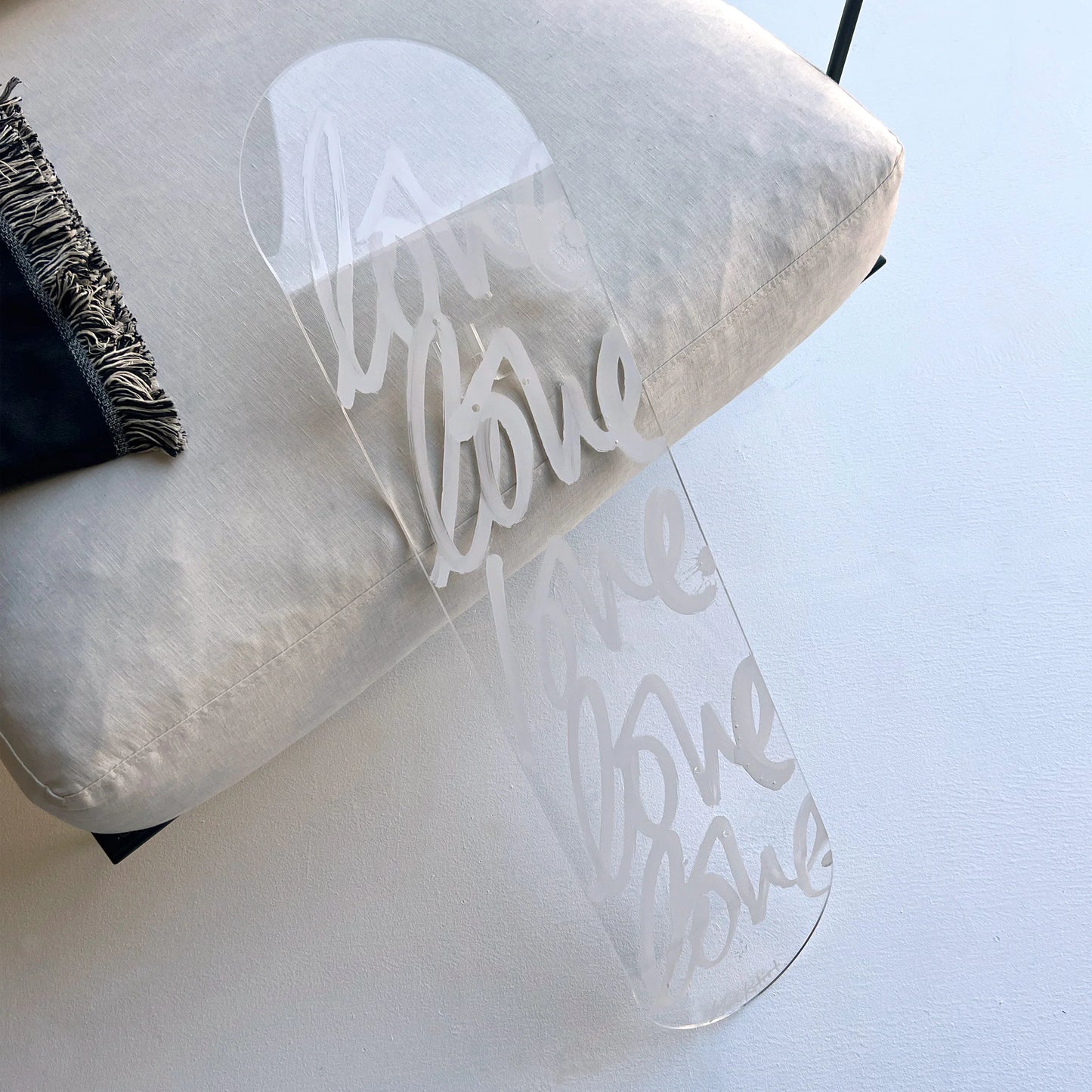 BLACKLIST // Love Acrylic Skateboard WHITE