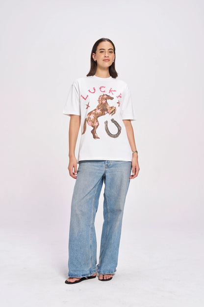 MAKU // Lucky Oversized WHITE