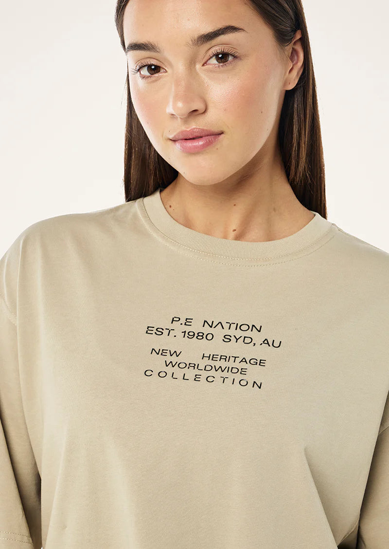 P.E NATION // Lamont Tee WASHED BISCUIT