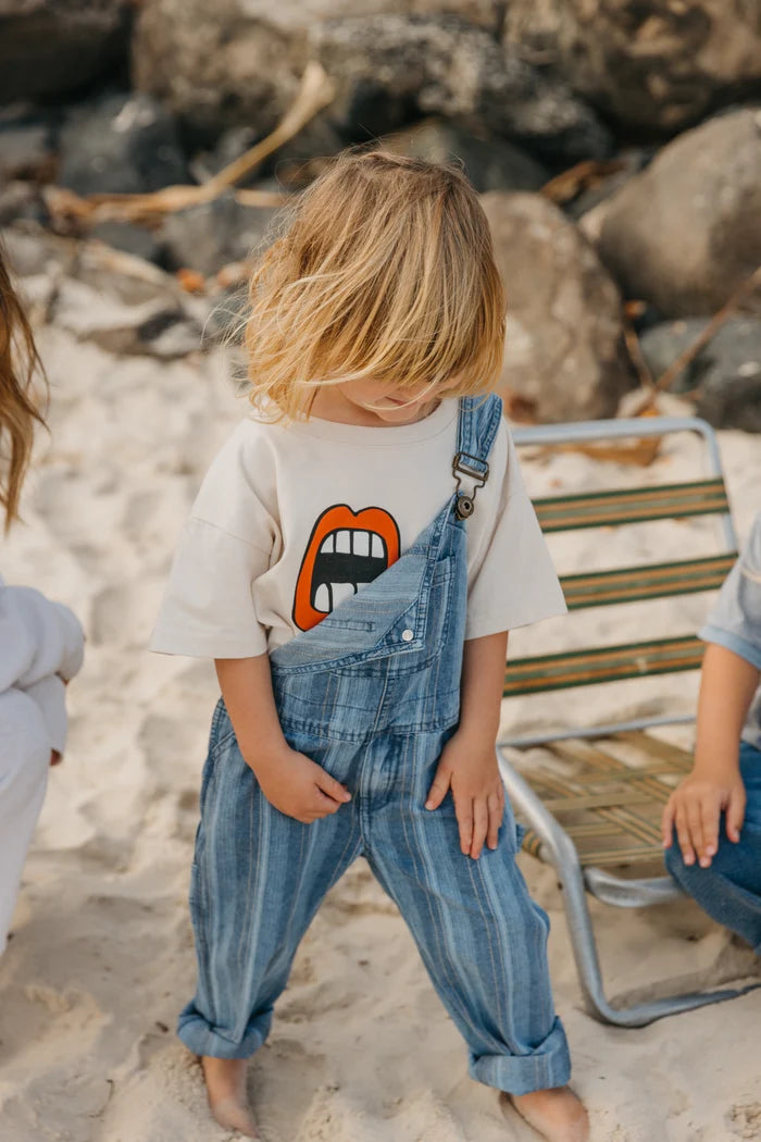 Lazy Waves Kids Tee OFF WHITE