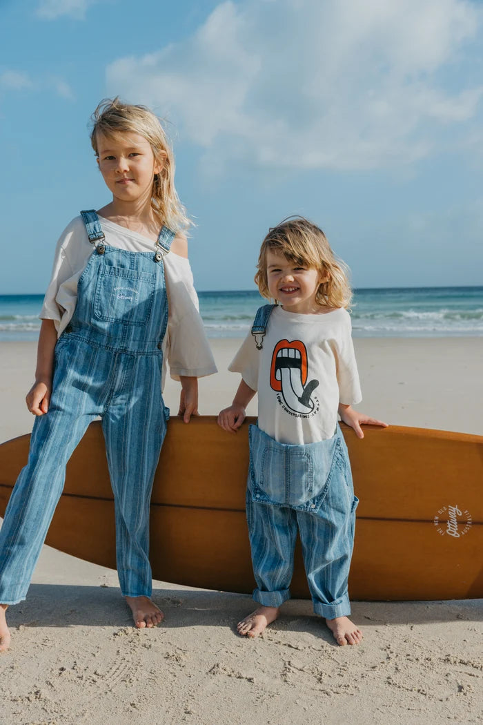 Lazy Waves Kids Tee OFF WHITE