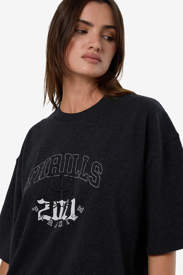 THRILLS // Legacy Oversized Tee BLACK MARLE