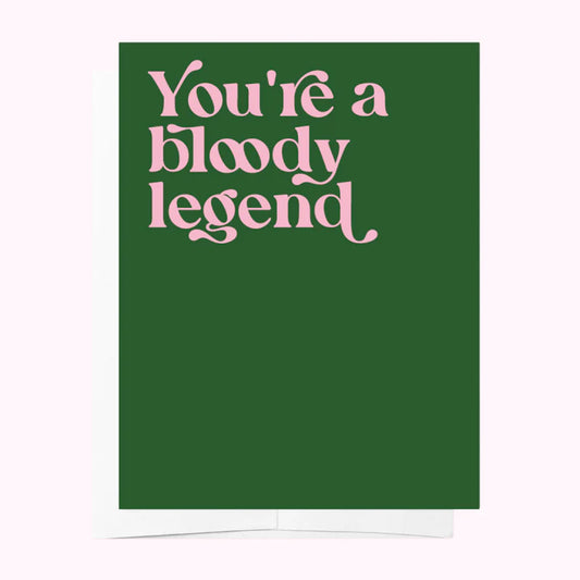 BAD ON PAPER // You're A Bloody Legend GIFT CARD