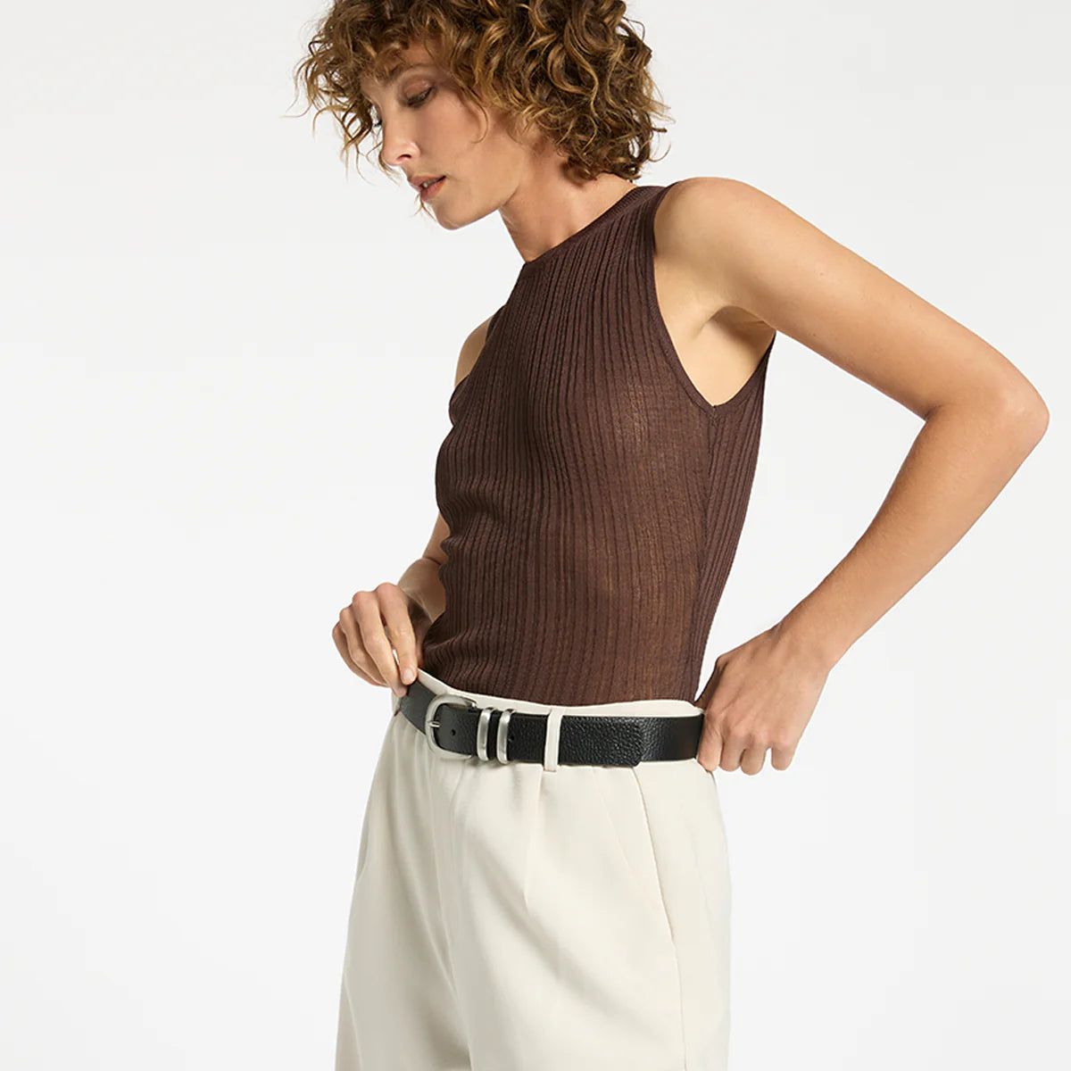 STATUS ANXIETY // Let It Be Belt BLACK/SILVER