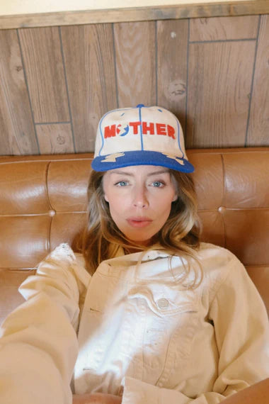 HAPPY LITTLE MOTHER // Lightning Bolt Cap BLUE