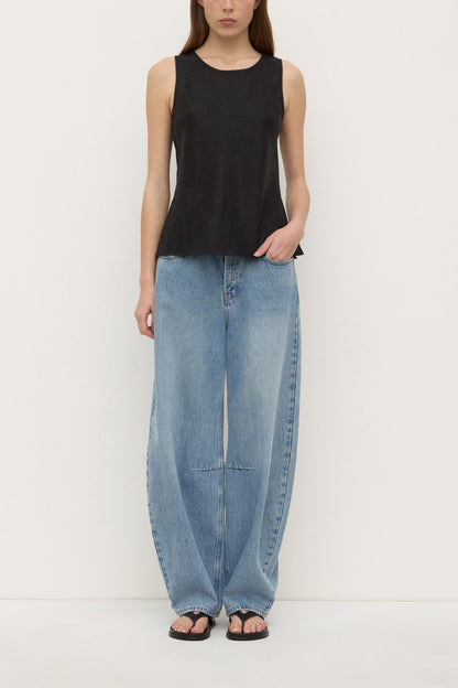 ASSEMBLY LABEL // Liliana Linen Tank BLACK
