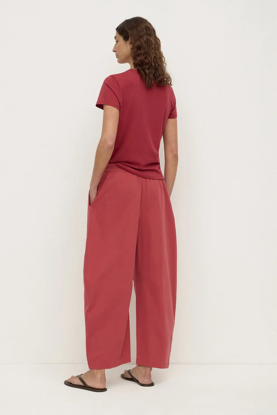 Elaine Barrel Pant RAISIN