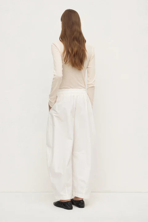 Lola Barrel Pant WHITE