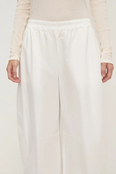 Lola Barrel Pant WHITE