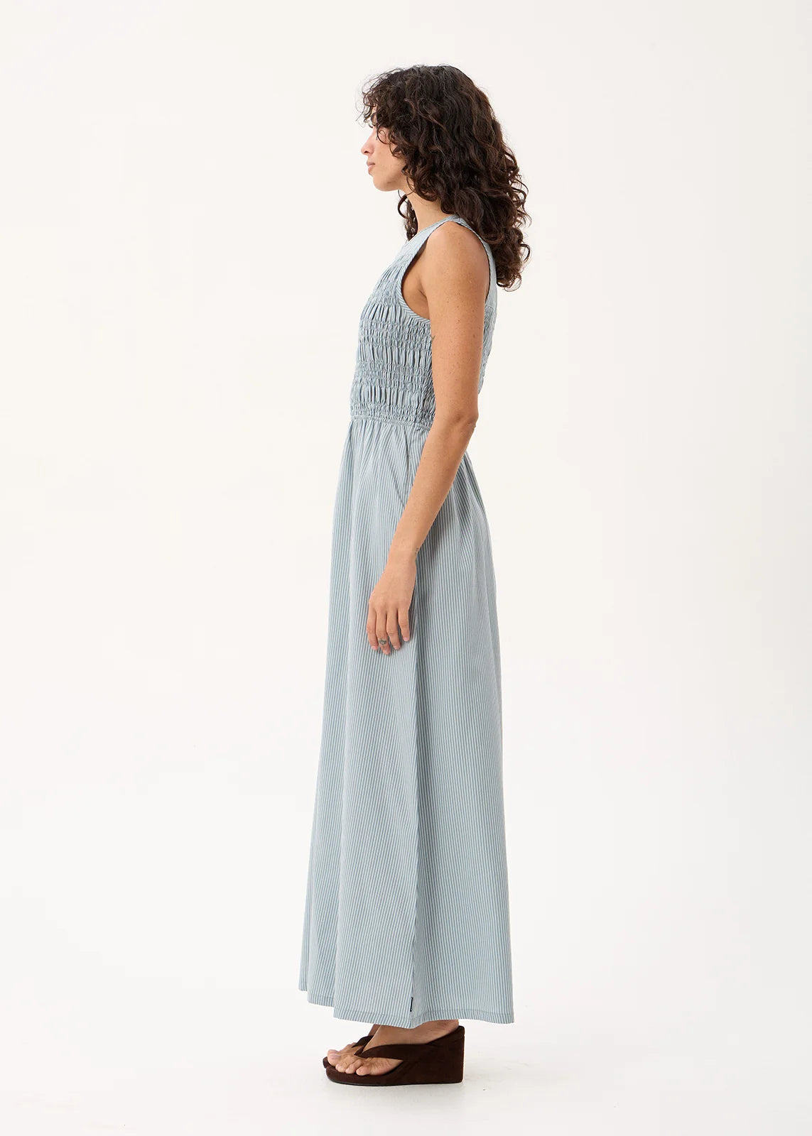 Loren Maxi Dress TEAL STRIPE