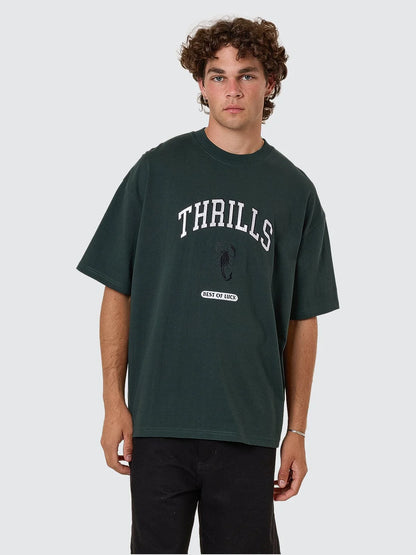 THRILLS // Los Stingers Box Fit OS Tee VISTA GREEN