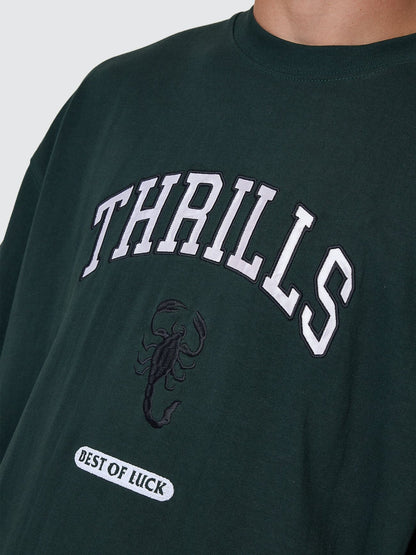 THRILLS // Los Stingers Box Fit OS Tee VISTA GREEN