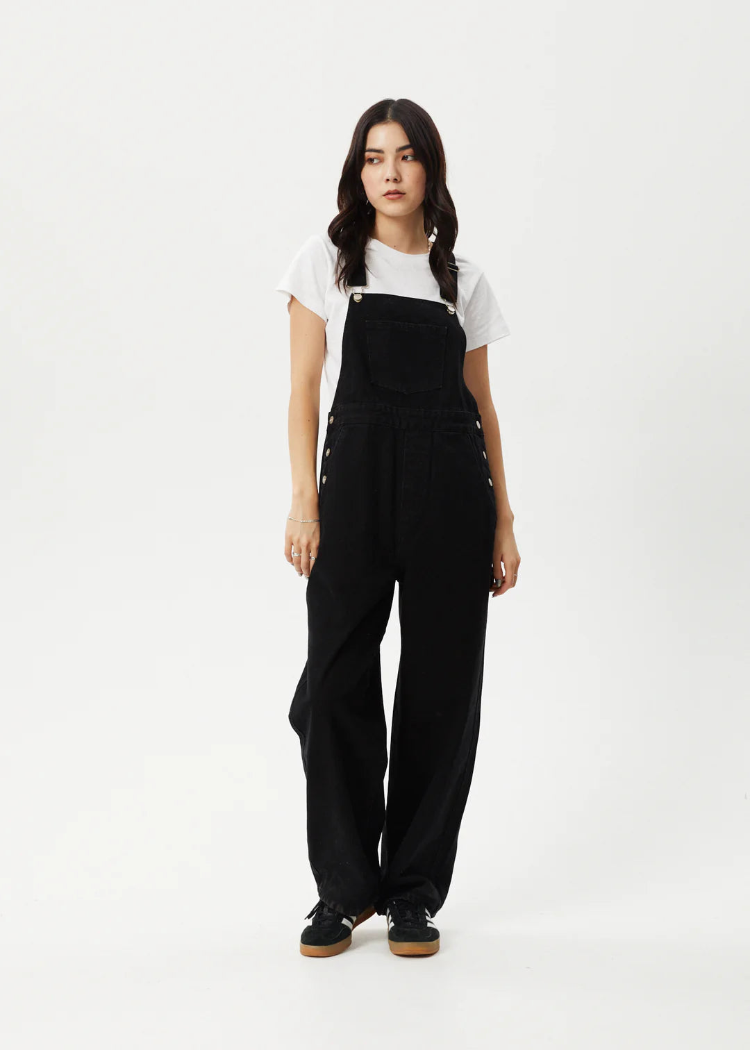 AFENDS // Louis Denim Overalls WASHED BLACK
