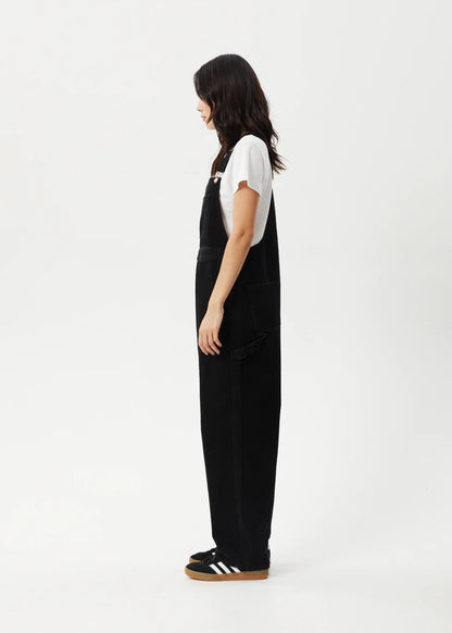 AFENDS // Louis Denim Overalls WASHED BLACK