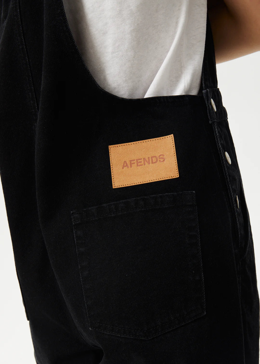 AFENDS // Louis Denim Overalls WASHED BLACK