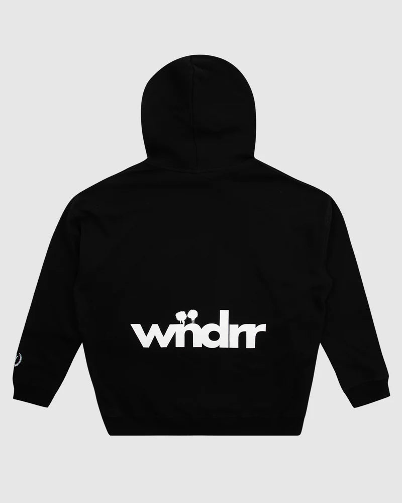 WNDRR // Low Down Heavy Weight Hood BLACK