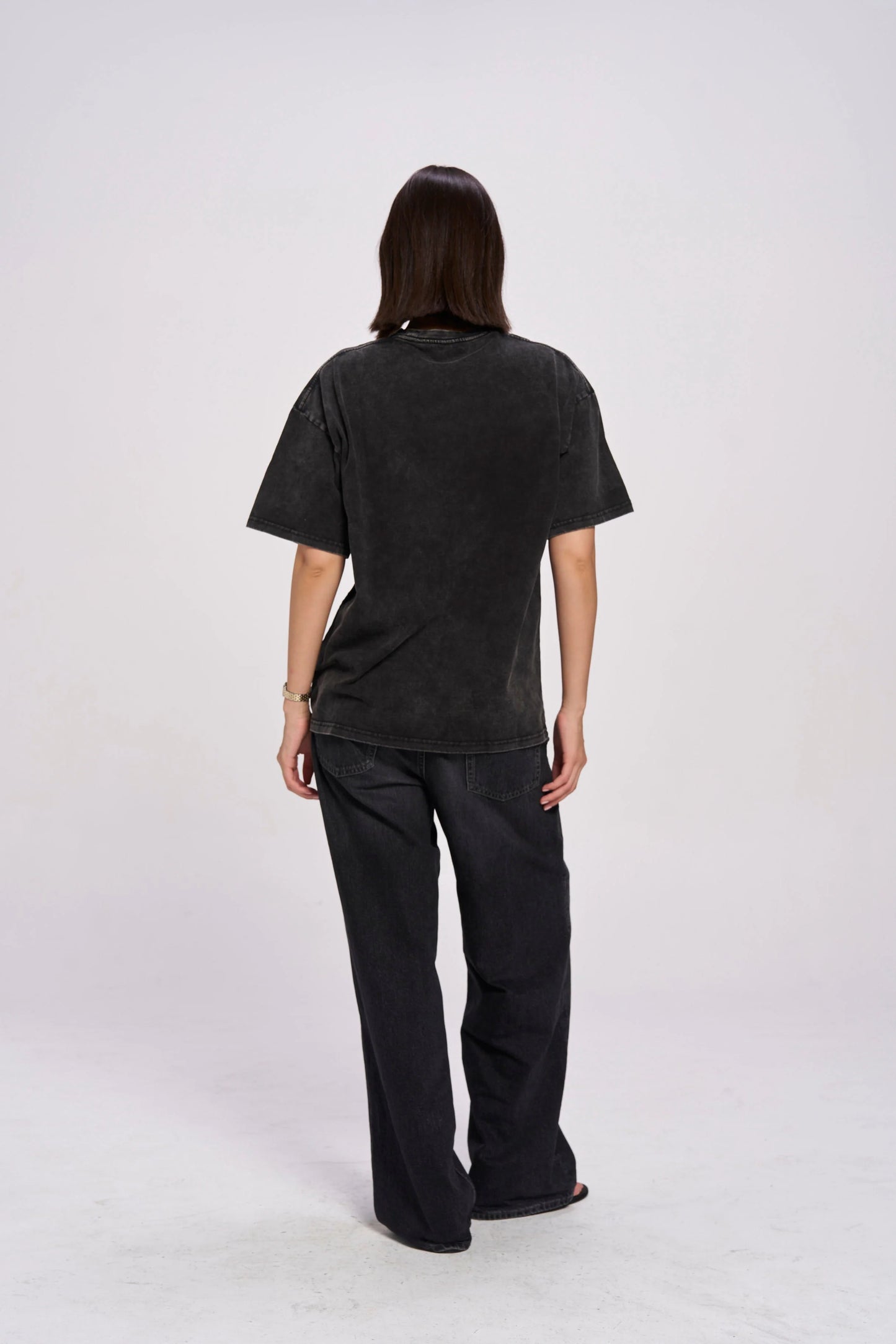 MAKU // Fiery Oversized SNOW WASH BLACK