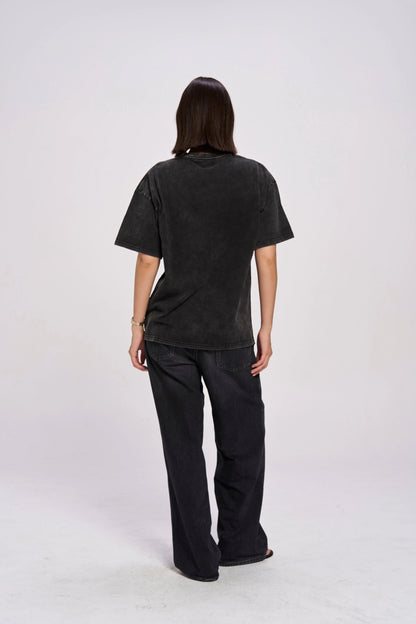 MAKU // Fiery Oversized SNOW WASH BLACK